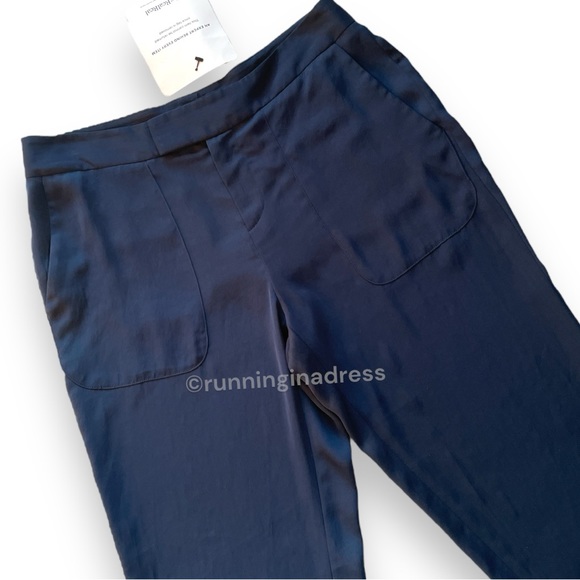 Rag & Bone Store Exclusive Flowy Cargo Cuffed Beach Pant In Navy Blue Size 4 - Picture 11 of 11